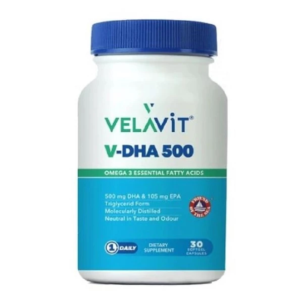 Velavit V-DHA 500 mg 30 Kapsül