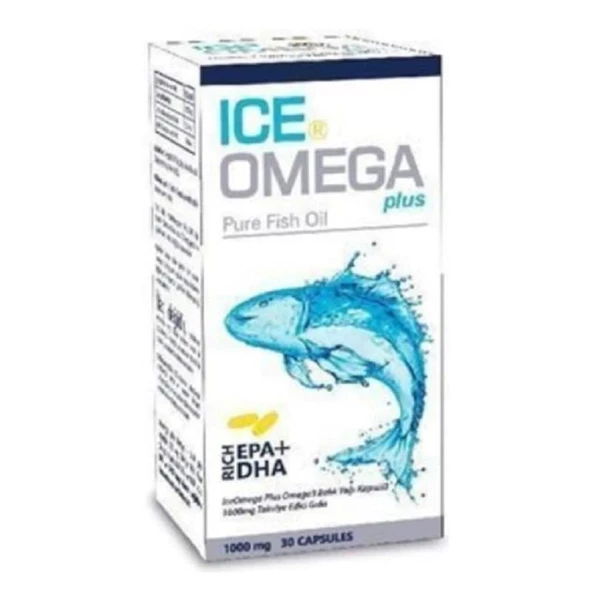 Ice Omega Plus Balık Yağı 1000 mg 30 Kapsül ürün görseli