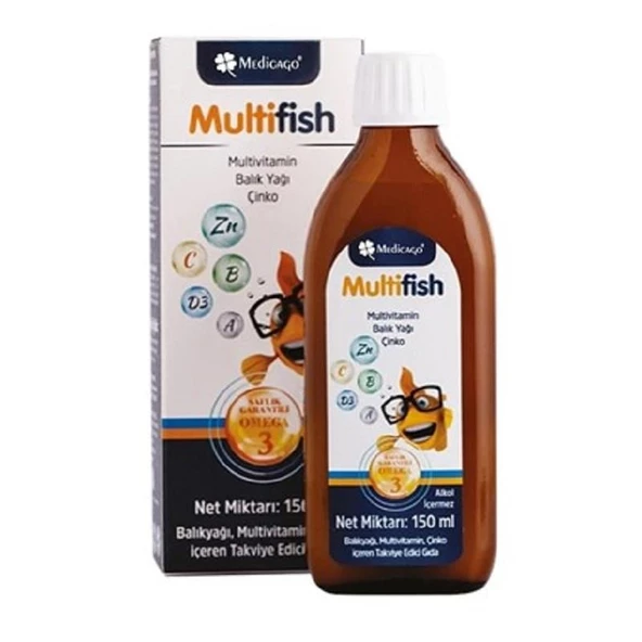 Multifish Omega Multivitamin Çinko Şurup 150 ml ürün görseli