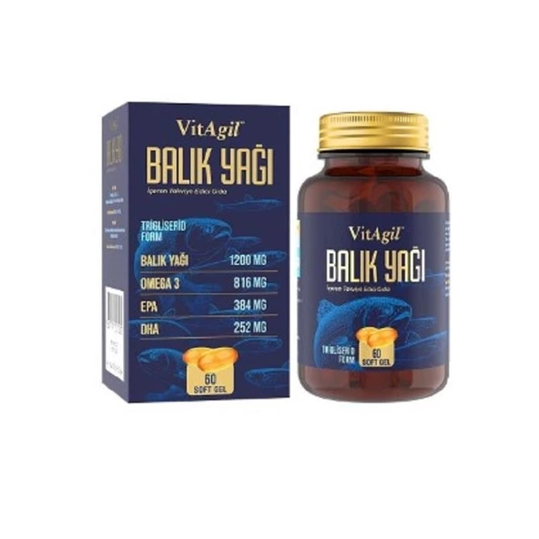 Vitagil Omega 3 1200 Balık Yağı 60 SoftGel ürün görseli