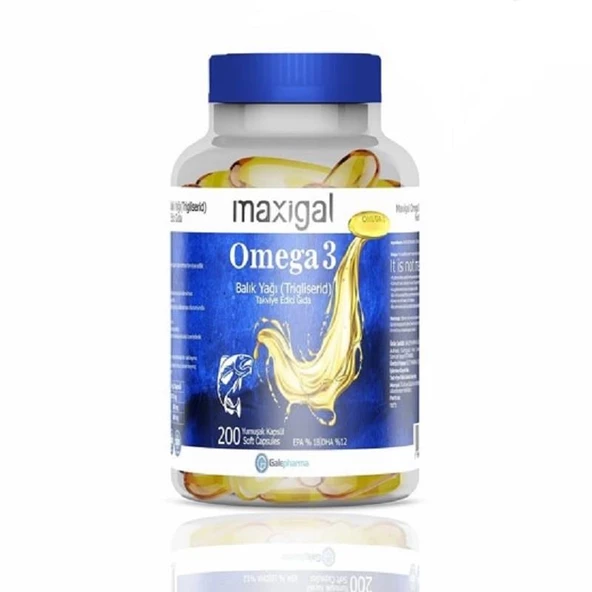 Maxigal Omega 3 200 Kapsül ürün görseli