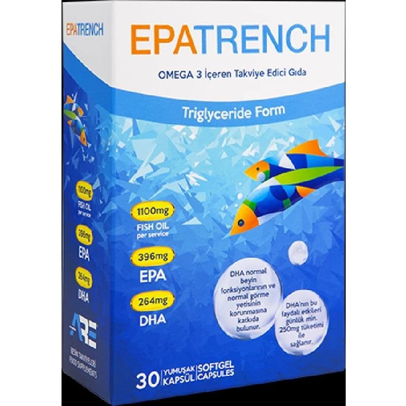Remolent Epatrench Omega 3 Balık Yağı 30 Tablet ürün görseli
