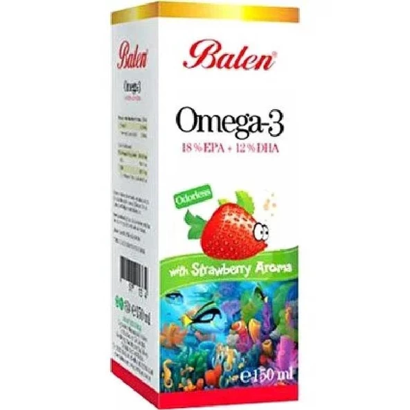 Balen Omega 3 Çilek Aromalı Balık Yağı 150 ml ürün görseli
