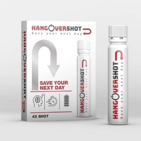 Hangovershot Save Your Next Day 25 ml 4 Shot ürün görseli