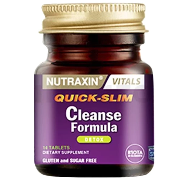 Nutraxin Quick Slim Cleanse Formula 7 Detox 14 Tablet ürün görseli