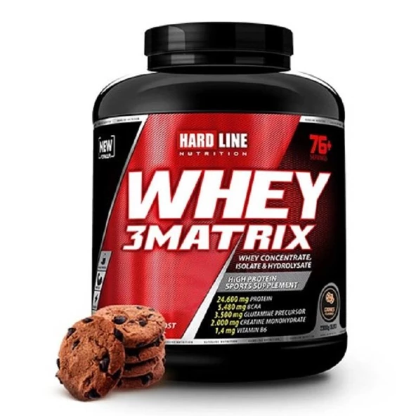 Hardline Nutrition Whey 3 Matrix Kurabiye Aromalı Protein Tozu 2300 gr ürün görseli