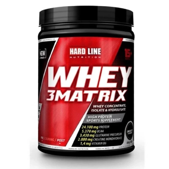 Hardline Nutrition Whey 3 Matrix Çikolata 454 gr ürün görseli
