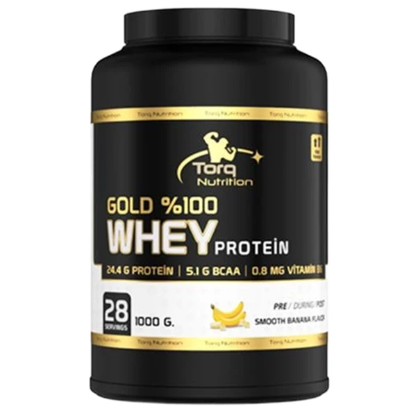 Torq Nutrition Gold Whey Muz Aromalı 1000 gr ürün görseli