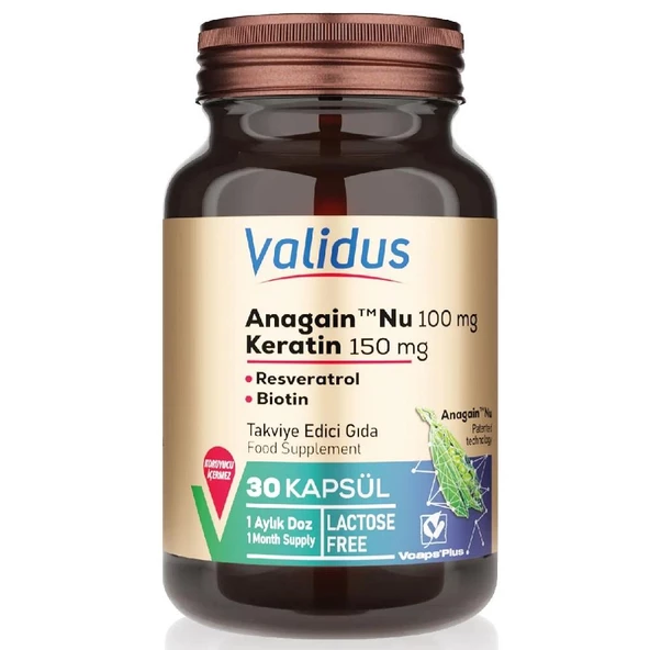 Validus Anagain NU 100 mg 30 Kapsül ürün görseli