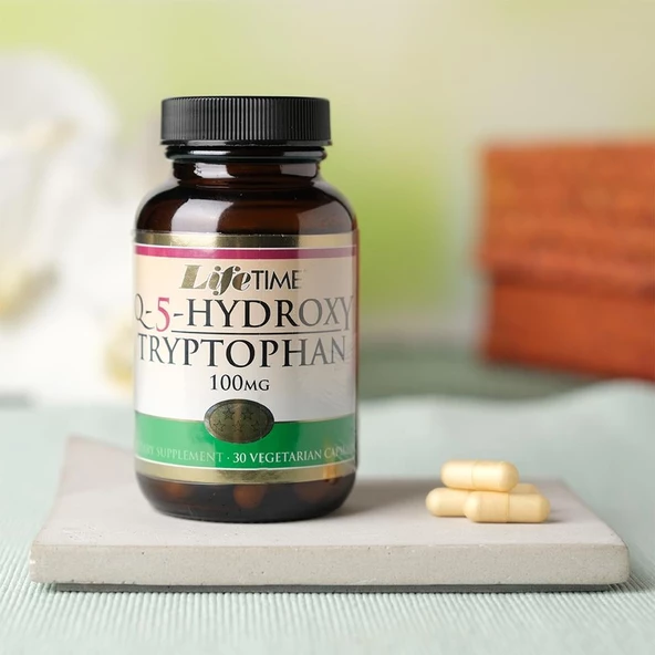 Life Time  Q-5-Hydroxy Tryptophan 100 mg 30 Vejetaryen Kapsül
