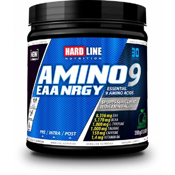 Hardline Nutrition Amino9 Eaangry Yeşil Elma Limon 390 gr ürün görseli