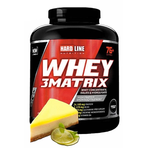 Hardline Nutrition Whey 3 Matrix Lemon Cheesecake 2300 gr ürün görseli