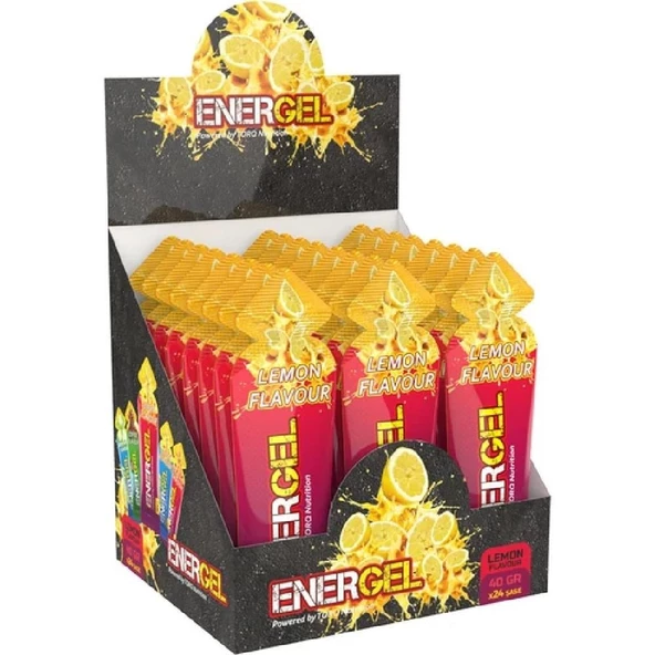 Torq Nutrition Energel Limon Aromalı Enerji ve Performans Jeli 40 gr 24 Adet ürün görseli