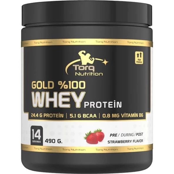 Torq Nutrition Gold Whey Protein Çilek Aromalı 490 gr ürün görseli