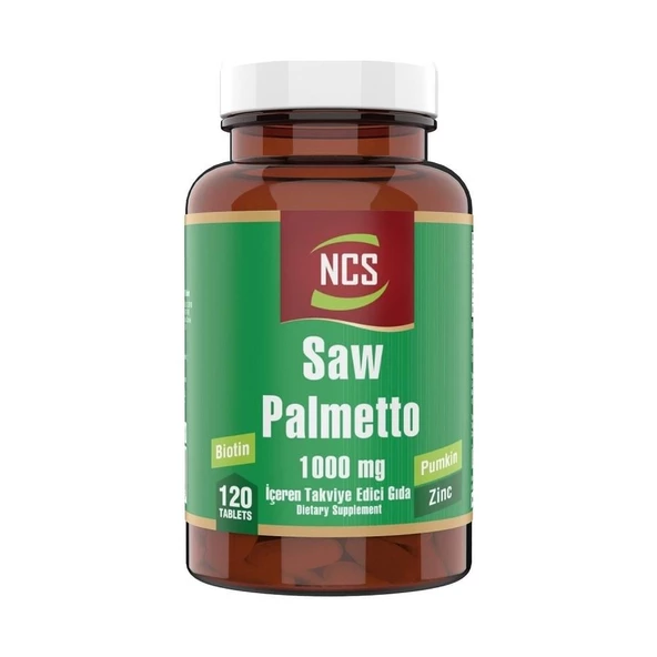 Ncs Saw Palmetto 1000 Mg Pumpkin Biotin Zinc Complex 120 Tablet