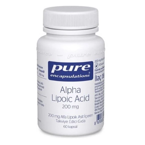 Pure Encapsulations Alpha Lipoic Acid 200 mg 60 Kapsül ürün görseli