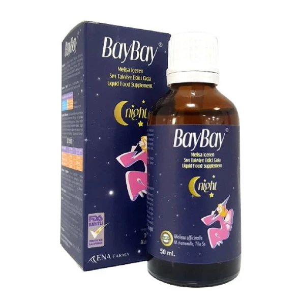 Baybay Night Melisa İçeren Bitkisel Damla 50 ml ürün görseli