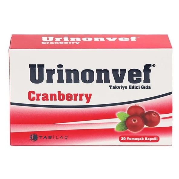 Urinonvef Cranberry 30 Yumuşak Kapsül ürün görseli
