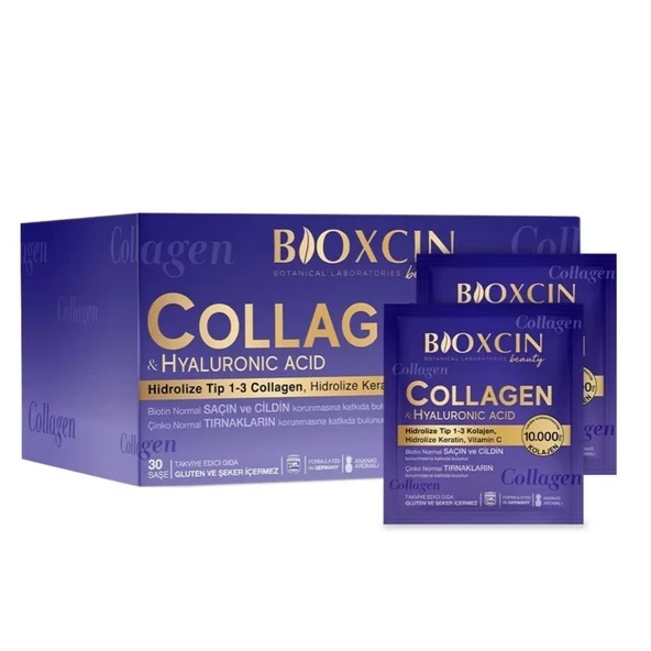 Bioxcin Beauty Collagen Hyaluronic Acid 30 Saşe ürün görseli