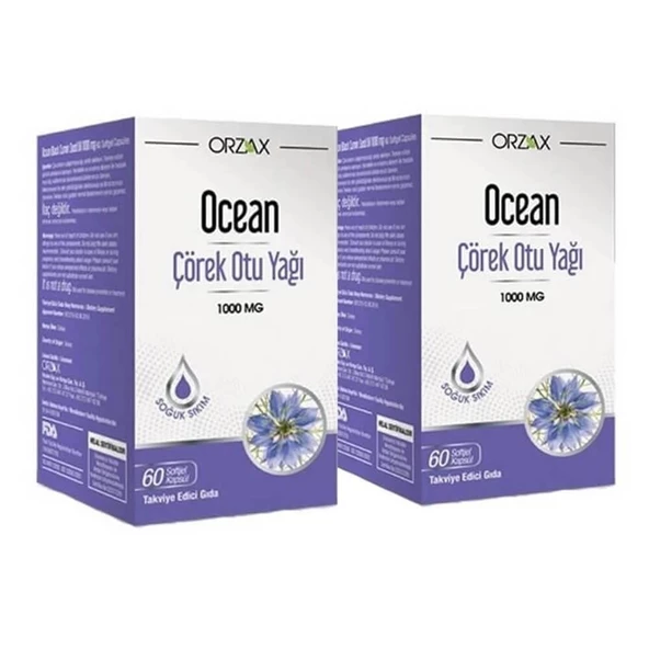 Ocean Çörek Otu Yağı 1000 mg 60 Kapsül - 1 Alana 1 Bedava ürün görseli