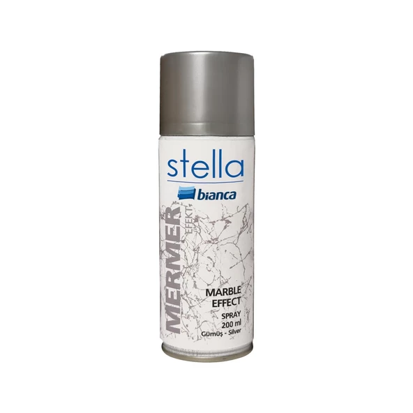 Bianca Stella Mermer Efekt Gümüş Sprey 200 Ml