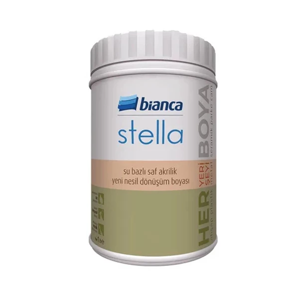 Bianca Stella Su Bazlı Saf Akrilik Boya Tortum 1 Kg