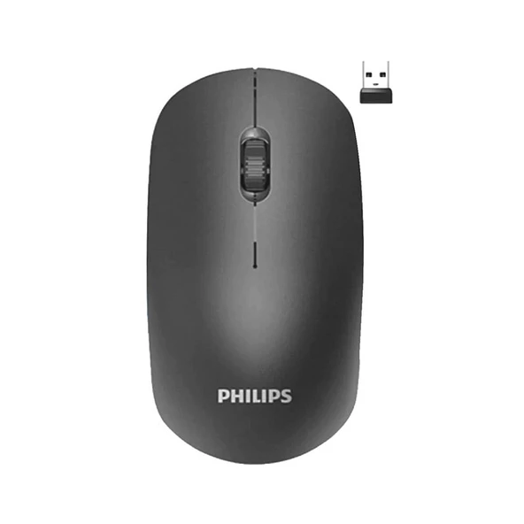 Philips M221 Sessiz Kablosuz Wireless Mouse 2.4Ghz 1600 Dpi Siyah