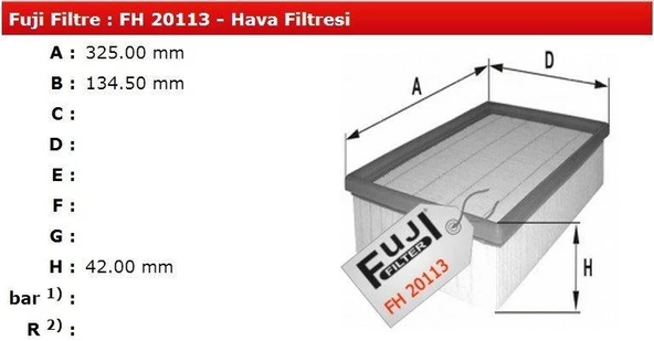 HAVA FİLTRESİ F.PUNTO II 1.2 16V 99