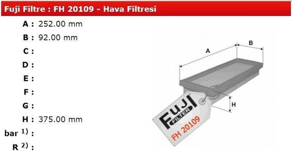 HAVA FİLTRESİ 126 BIS