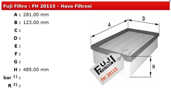 HAVA FİLTRESİ PANDA II