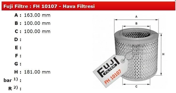 HAVA FİLTRESİ DUCATO KISA JUMPER 1.9DIS BOXER