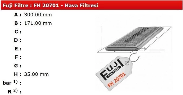 HAVA FİLTRESİ ALFA 145 146 1.3 1.6