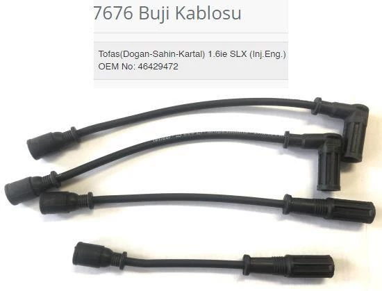 BUJI KABLOSU + BOBIN KABLOSU DOGAN SAHIN KARTAL SLX 1.6 IE 1.4İE 9702