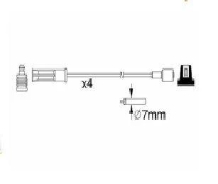 BUJI KABLOSU + BOBIN KABLOSU MEGANE I R19 IE ALIZE CLIO II HB 1.6 IE KANGOO LAGUNA K7M K4M