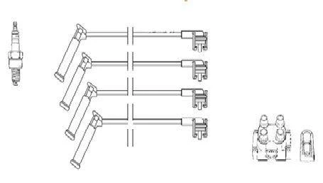 BUJI KABLOSU FOCUS FIESTA 1.4İ 16V ZETEC MOTOR 0005