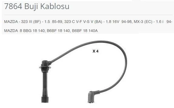 BUJI KABLOSU 7864 - 1