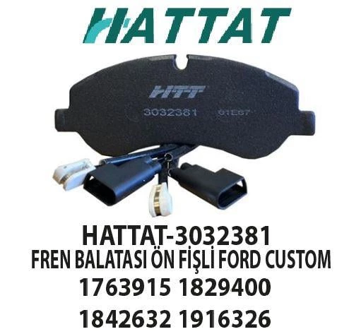 FREN BALATASI ÖN FİŞLİ FORD CUSTOM