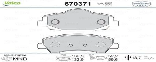 FREN BALATASI ÖN CITROEN C-ELYSEE 1.2 VTI 1.6 VTI 1.6 HDI 12 301 1.2 VTI 1.6 VTI 1.6 HDI 12 ürün görseli