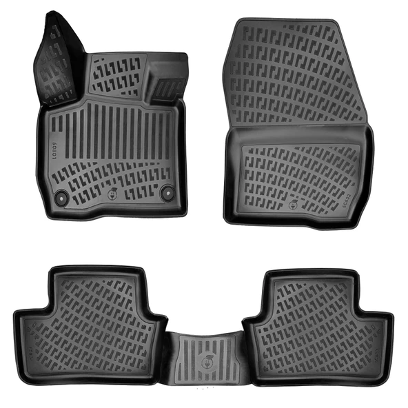 Rizline Peugeot 308 2022+ Elektrikli 3D Havuzlu Paspas Siyah - Resim 2