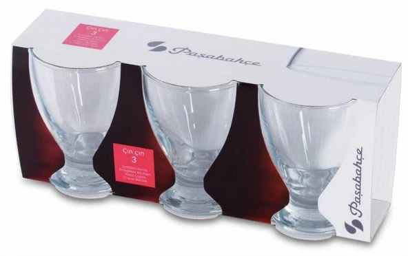 Paşabahçe 41012 3lü Çın Çın Kırmızı Şarap Bardağı 195 cc - 2