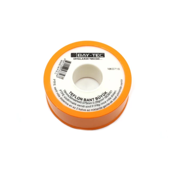 Bay-tec MK0716 Teflon Bant 19mm x 30mt Geniş Büyük Boy - 2