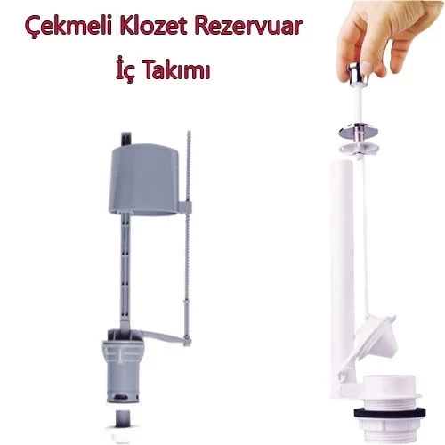 Klozet Sifon Çekmeli Rezervuar İç Takım Su Tasarruflu Seramik - 4