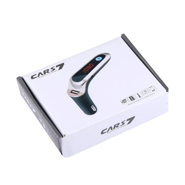 Cars7 Bluetooth Hafıza Kart Girişli 4.0 Araç Kiti Çakmaklık Mp3 Fm Transmitter - 8