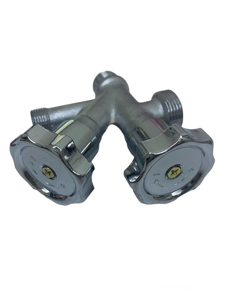 Dual Çiftli Çatallı Çamaşır Makinesi Ara Taharet Musluk Ara Musluk - 4