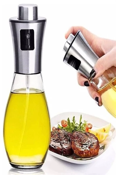 Çok Amaçlı Spreyli Sızdırmaz Cam Şişe Yağdanlık Limon Sirke Sos Püskürtücü Dağıtıcı Sprey - 8