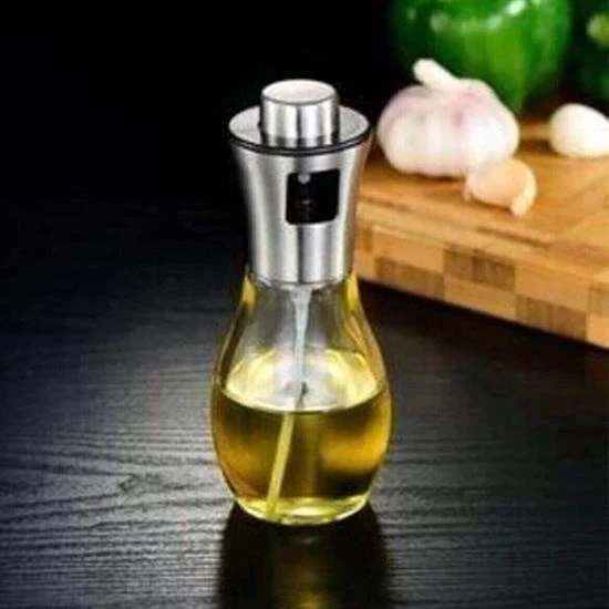 Çok Amaçlı Spreyli Sızdırmaz Cam Şişe Yağdanlık Limon Sirke Sos Püskürtücü Dağıtıcı Sprey - 7