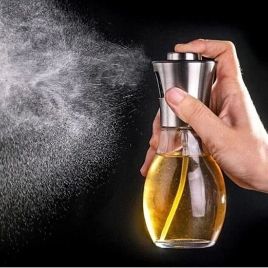 Çok Amaçlı Spreyli Sızdırmaz Cam Şişe Yağdanlık Limon Sirke Sos Püskürtücü Dağıtıcı Sprey - 4