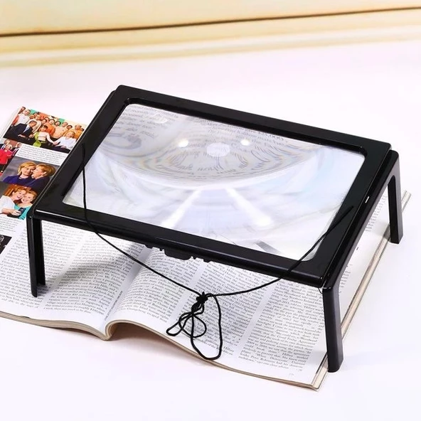 -Led ışıklı Kitap  okuma büyüteç - 2