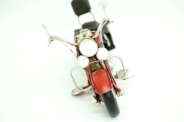 Vintage Tasarım Dekoratif Metal Motosiklet - 5