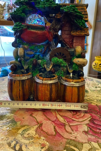 Su Şelalesi Feng Shui Su Objesi Doğa 3 Gözlü - Resim 2